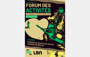 Venez nous rencontrer lors du forum des associations au gymnase de Brûlon, le 7 septembre